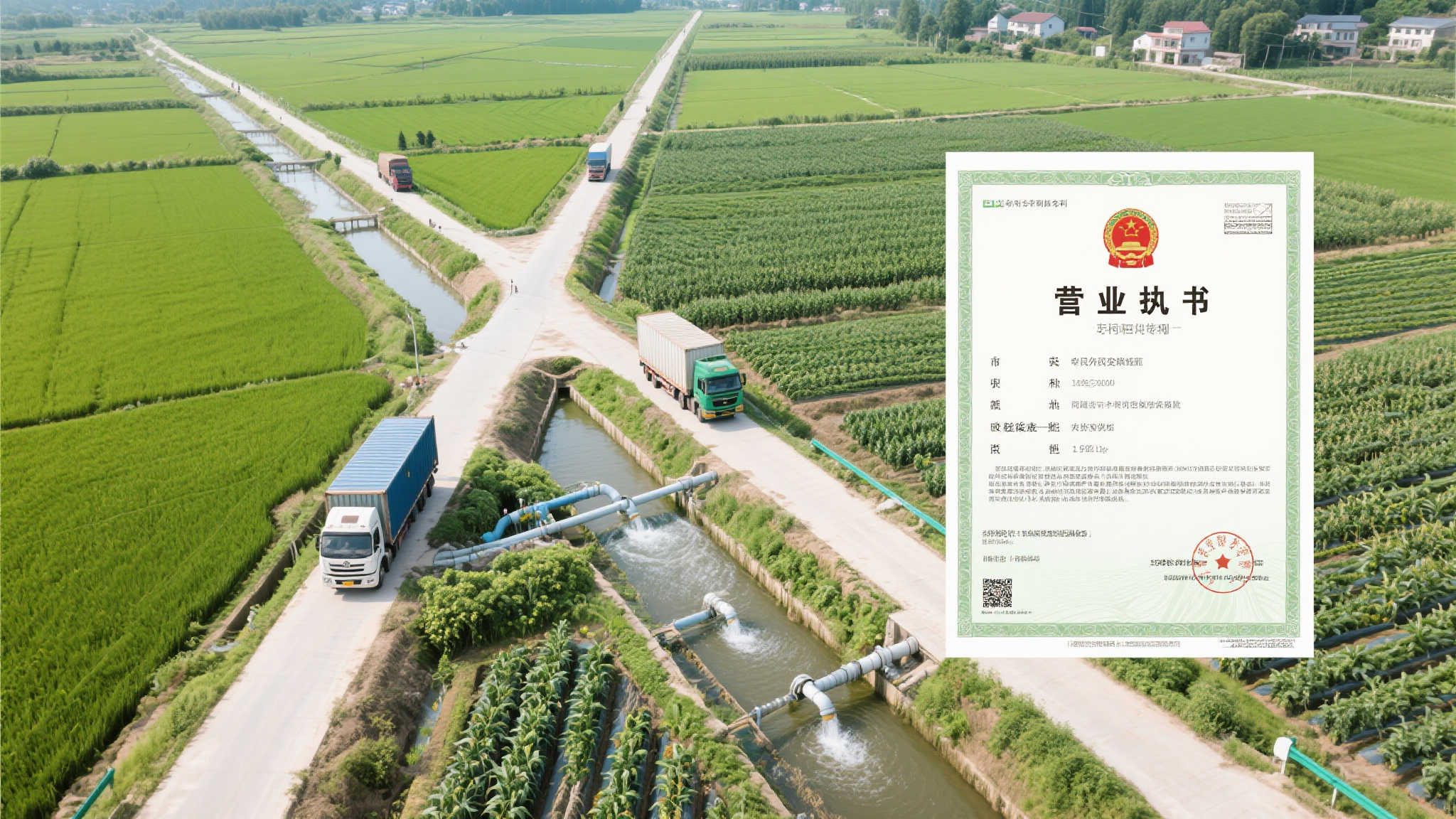 比如，通过投资升级灌溉系统以及田间道路，