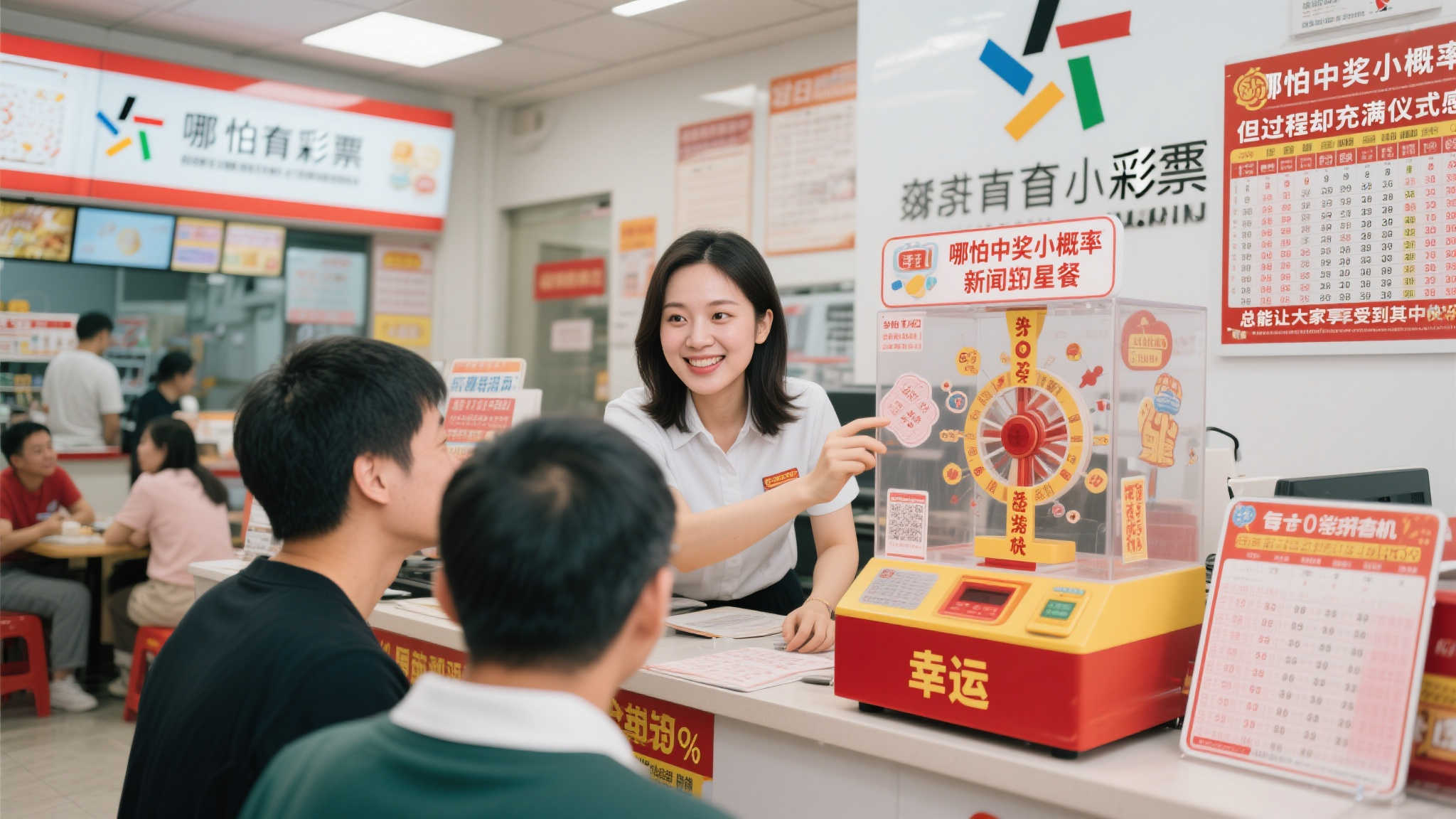 例如，当有人前来咨询号码选择时，她不会盲