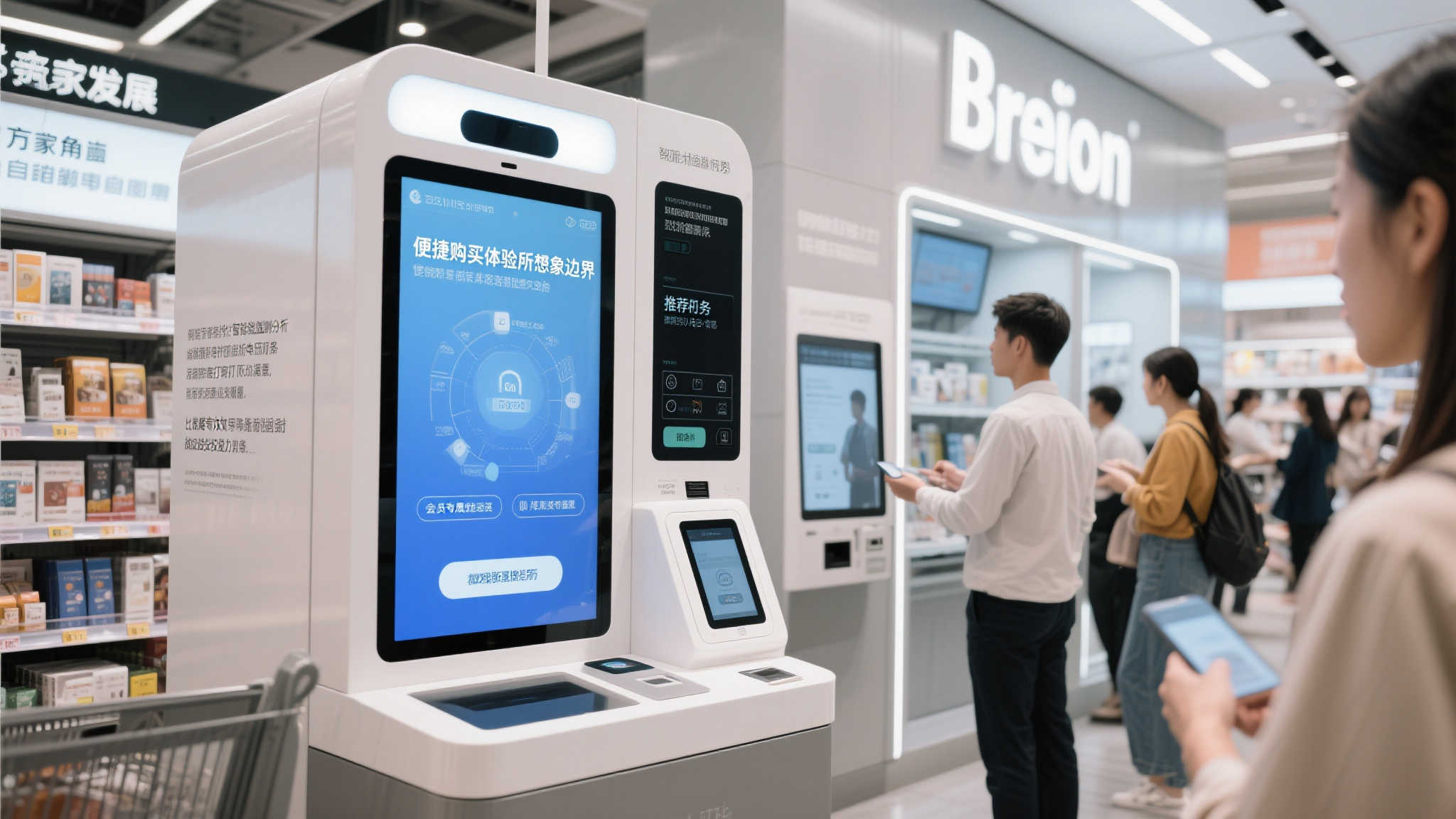 随着现代消费者购买习惯的发展，自主购物已