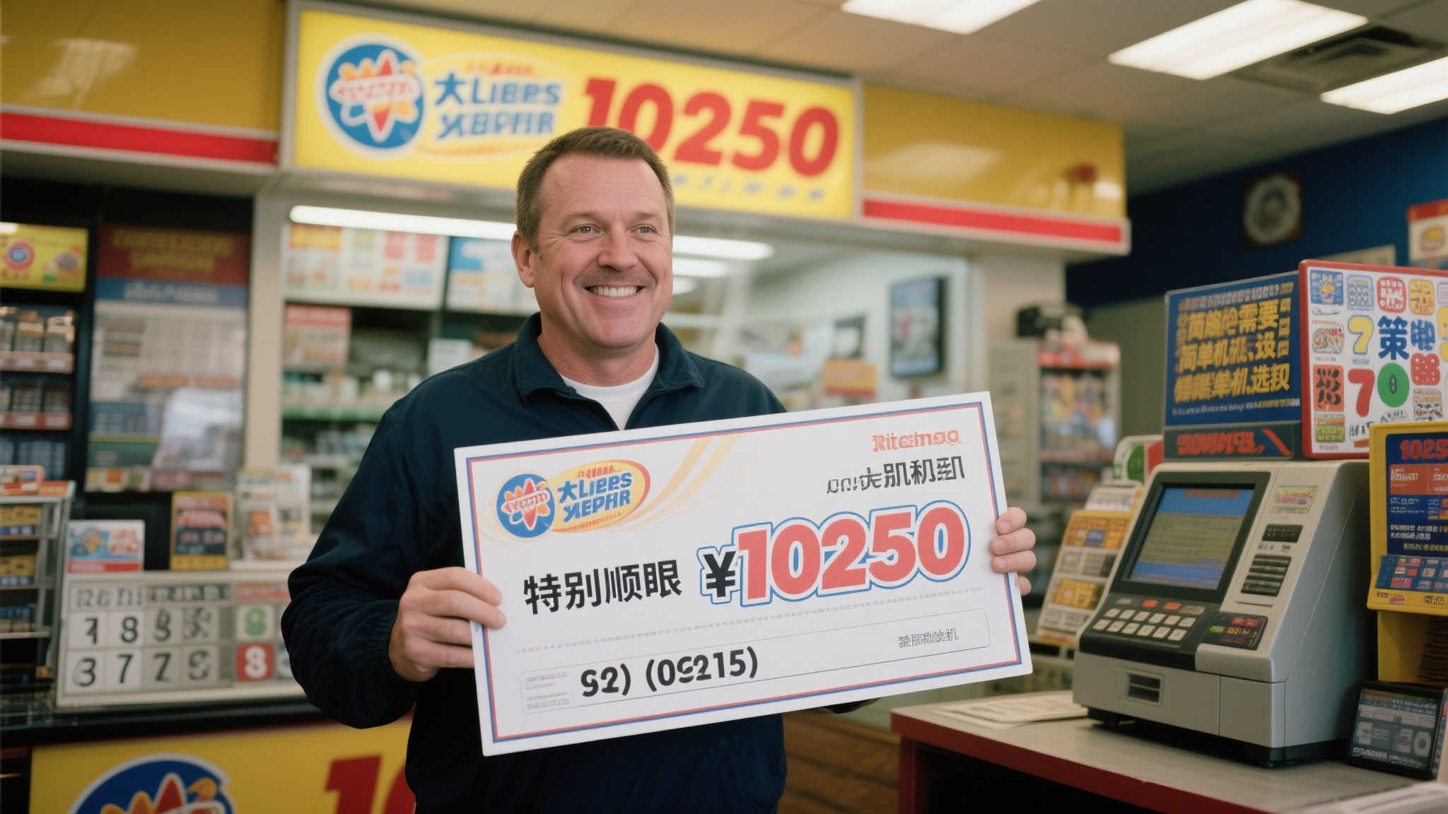 据他回忆，当时在彩票站看到机选出的这组号